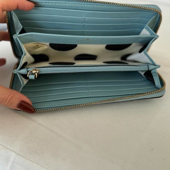 Two Kate Spade  New York Light Blue Wallets - Picture 3 of 4